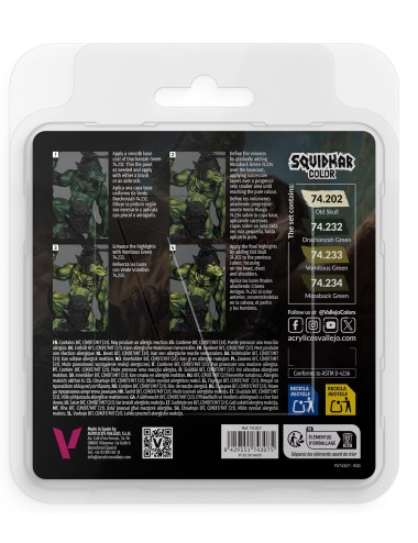 Squidmar Color Ork Skin Set...