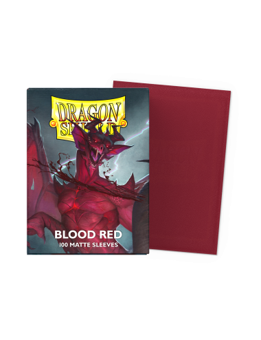 Blood Red 100 Matte Sleeves...